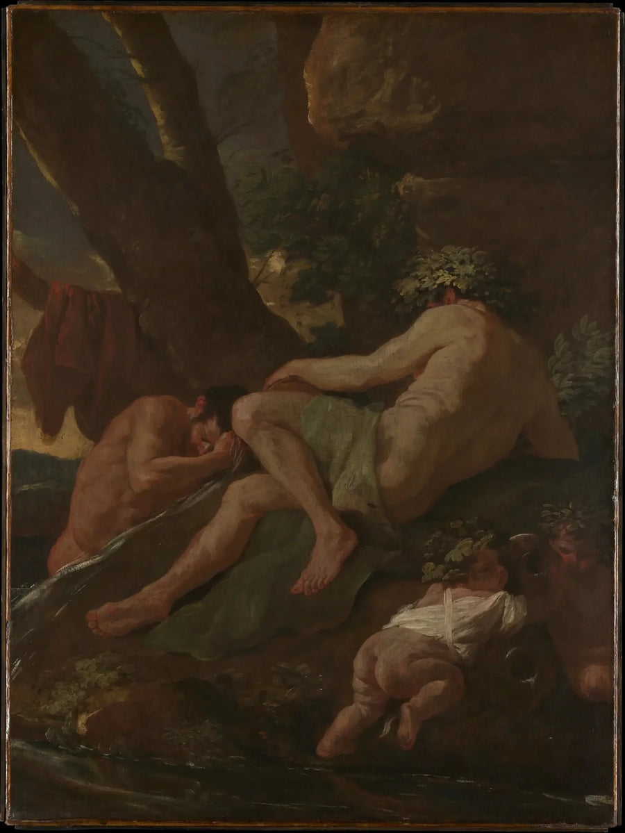 Midas nousee Pactolessa - Nicolas Poussin