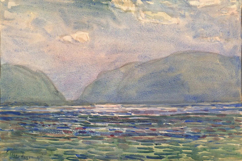 Midi yläpuolella Newburghista - Childe Hassam