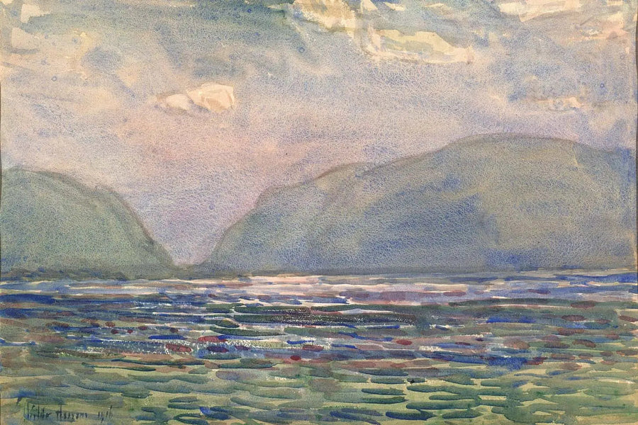 Midi yläpuolella Newburghista - Childe Hassam