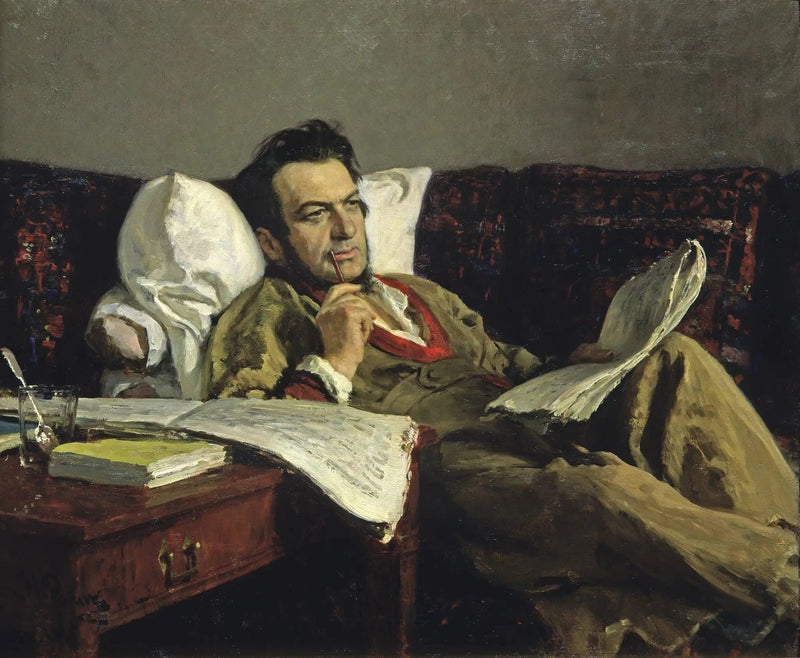 Mikhaïl Ivanovitch Glinka säveltäessään oopperaa « Rouslan ja Ludmila » - Ilya Repin