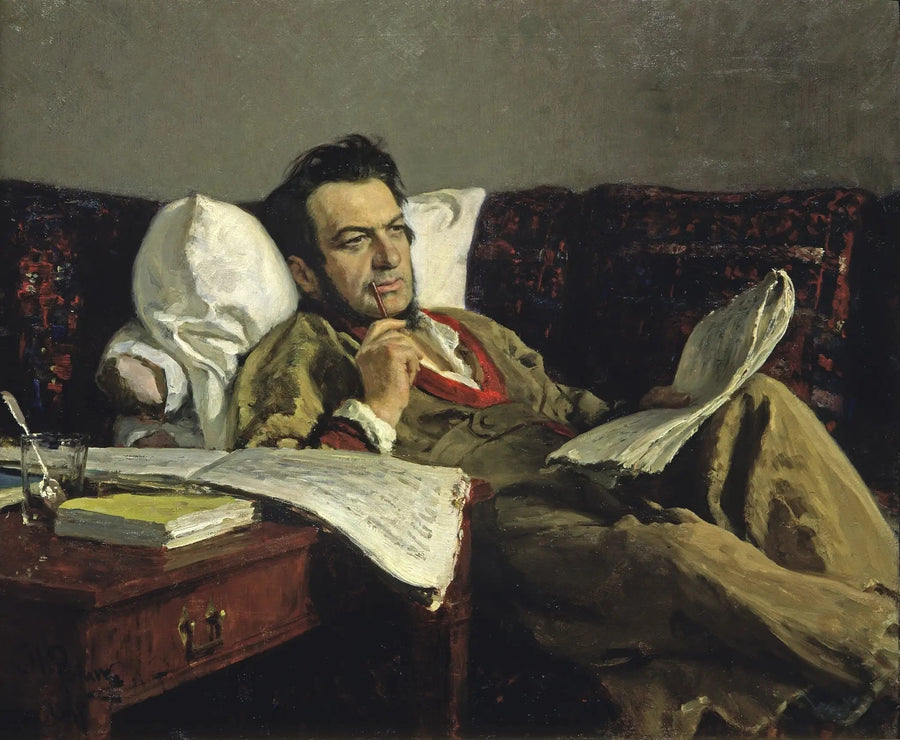 Mikhaïl Ivanovitch Glinka säveltäessään oopperaa « Rouslan ja Ludmila » - Ilya Repin