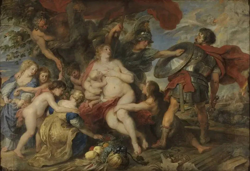 Minerve suojelee Marsin hedelmällisyyttä - Peter Paul Rubens