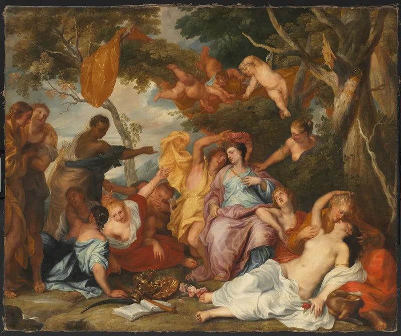Mirtillo kruunaa Amarillin - Antoine van Dyck