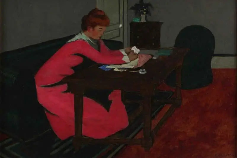 Misia hänen toimistossaan - Félix Vallotton