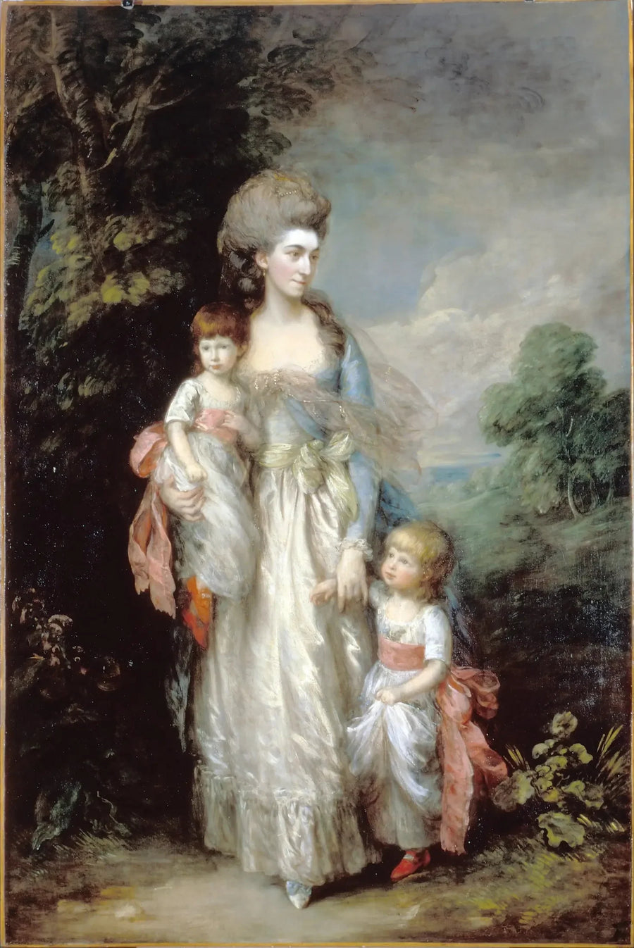 Miss Elizabeth Moody ja hänen poikansa Samuel ja Thomas - Thomas Gainsborough