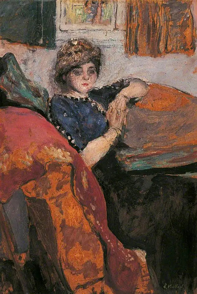 Neiti Nathanson taiteilijan työpajassa - Édouard Vuillard