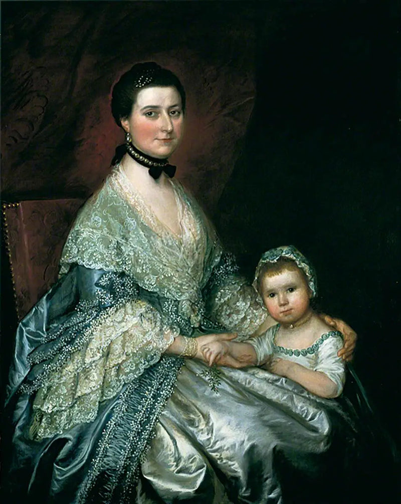 Mme Bedingfield ja hänen tyttärensä - Thomas Gainsborough
