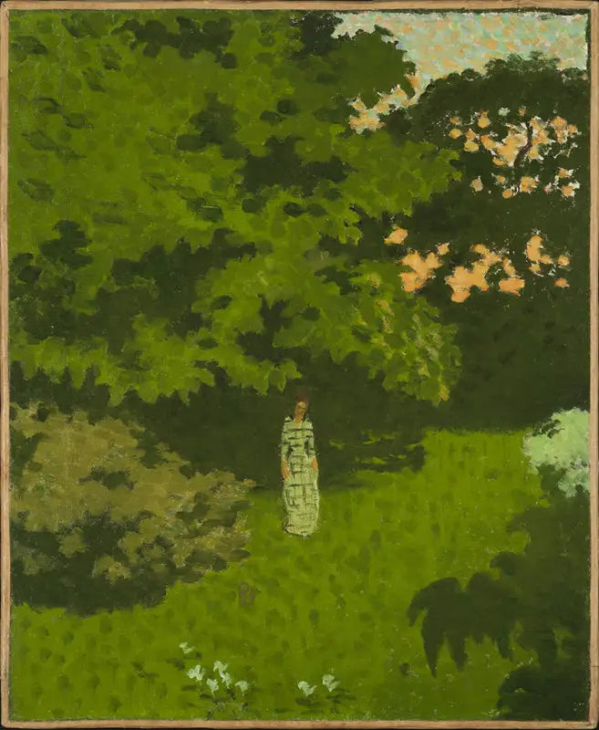 Rouva Claude Terrasse Closin puutarhassa Grand-Lempsissä - Pierre Bonnard
