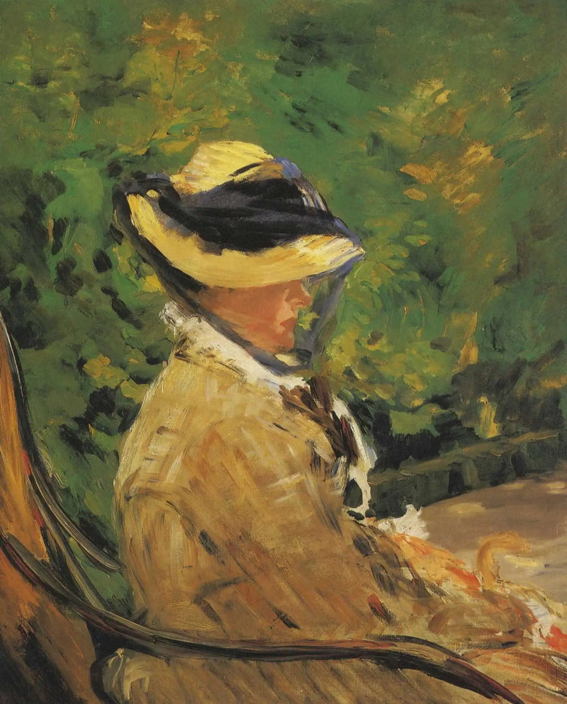 Rouva Édouard Manet Bellevue-puistossa - Édouard Manet