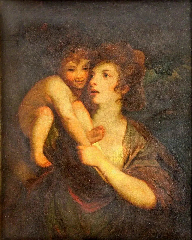 Mme Hartley (1750/1751–1824) ja hänen lapsensa - Joshua Reynolds