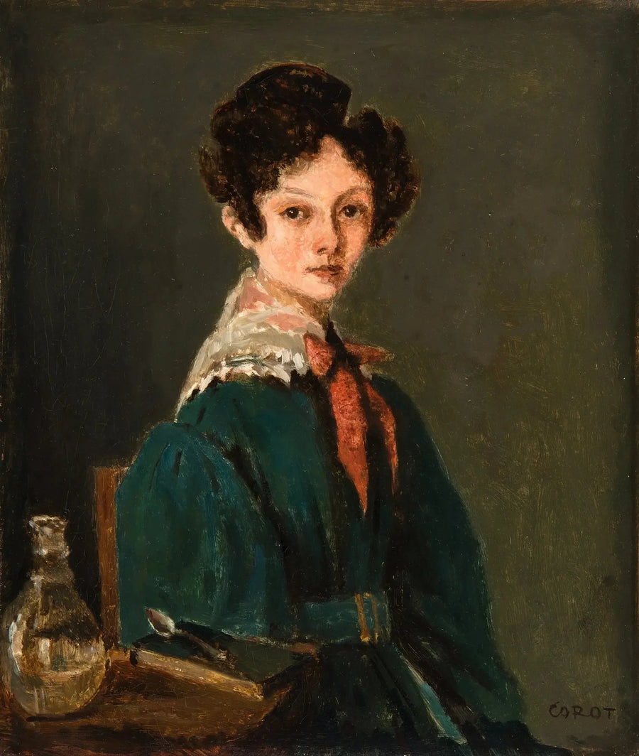 Mme Lemaistre, syntynyt Blanche Sennegon, Corotin sisarentyttö (Mme Lemaistre, syntynyt Blanche Sennegon, Corotin sisarentyttö) - Jean-Baptiste Camille Corot