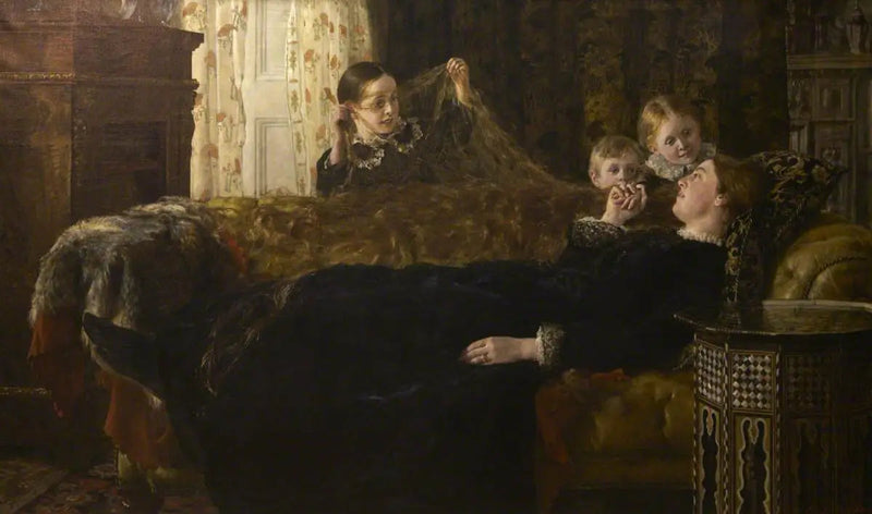 Rouva Mortimer Collier ja hänen perheensä - John Collier