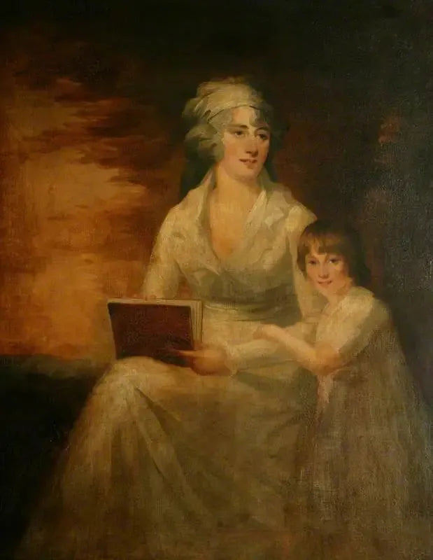 Mme Shafto Clarke ja hänen tyttärensä - Henry Raeburn