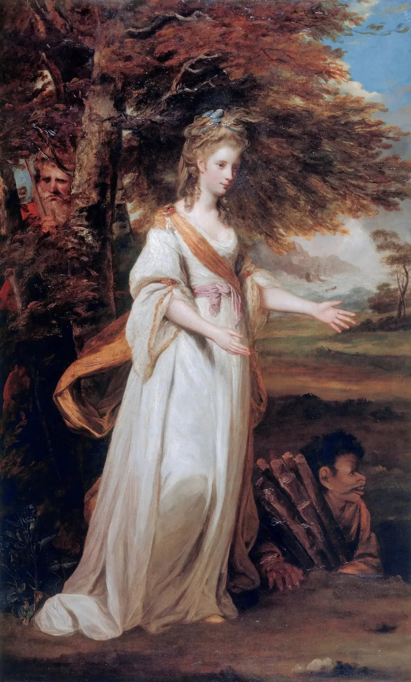 Mme Tollemache roolissa Mirandana - Joshua Reynolds
