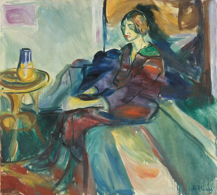 Mies sohvan päällä - Edvard Munch