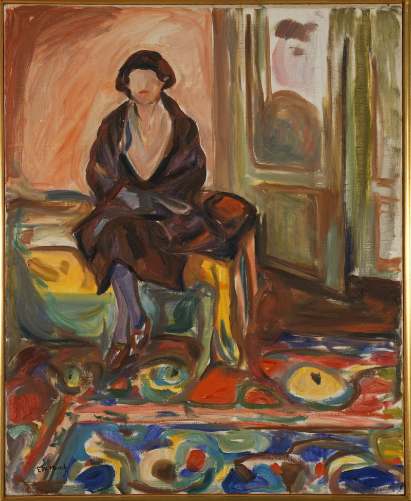 Mies sohvan päällä - Edvard Munch