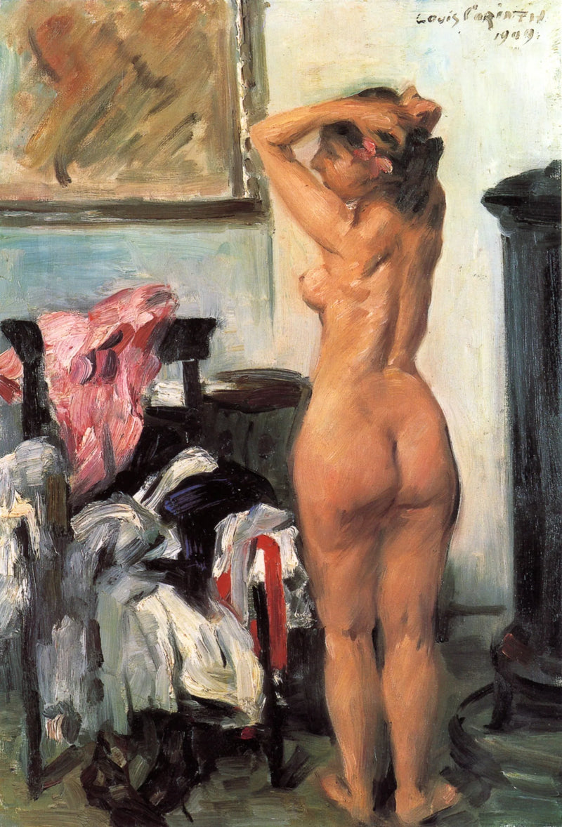 Malli poseeraa - Lovis Corinth