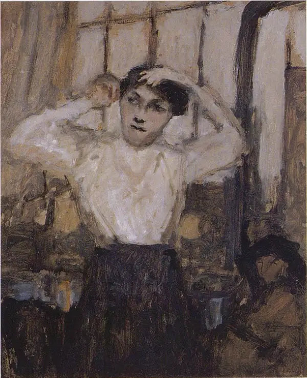 Muotoilumalli ateljeessa - Édouard Vuillard
