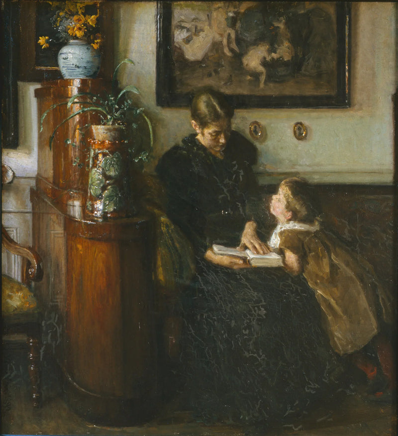 Moder skal teki väärin. Kunstnerens hustru og barn - Viggo Johansen
