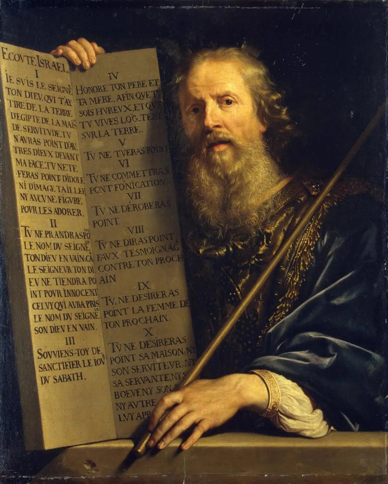 Mooses ja Kymmenen käskyä - Philippe de Champaigne