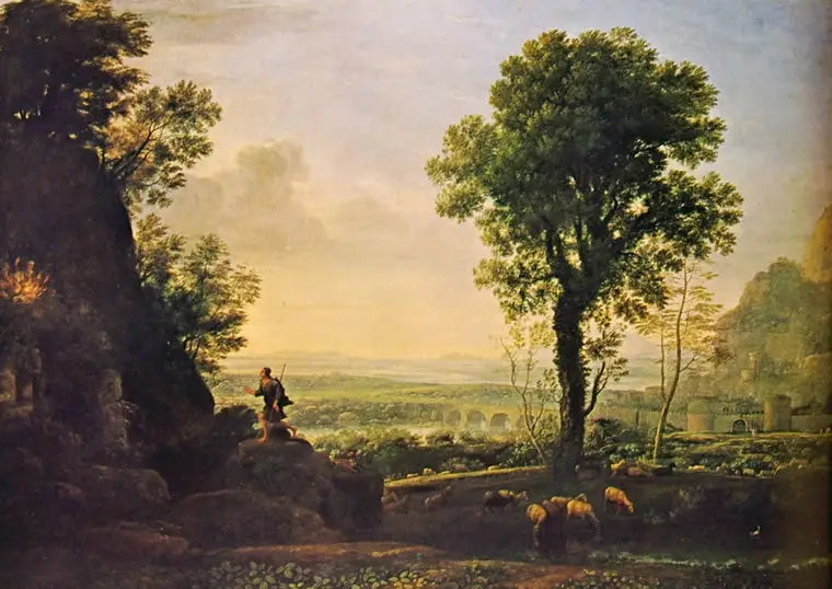 Mooses pohtii palavain pensaansa - Claude Lorrain
