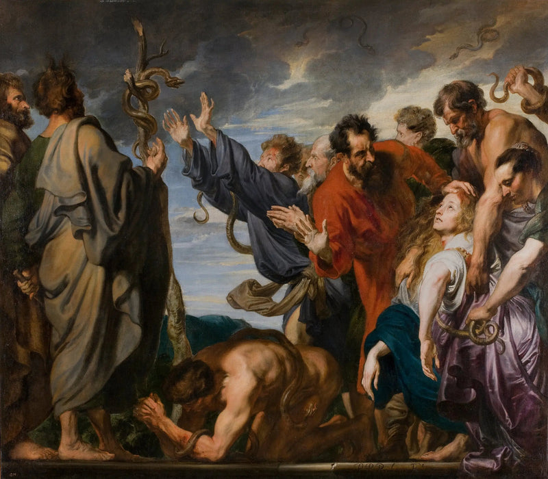 Mooses ja Aïrainin käärme - Antoine van Dyck