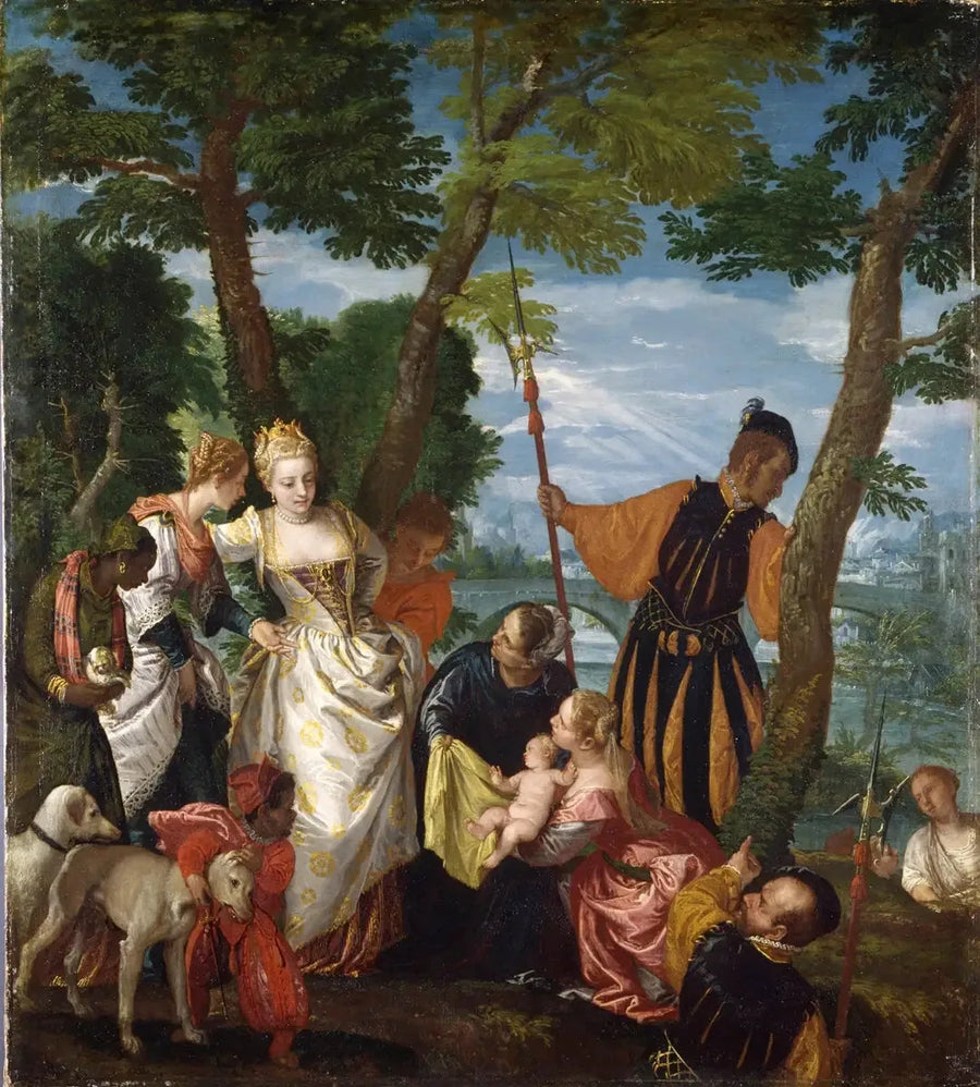 Moïse pelastettu vesistä - Paul Véronèse