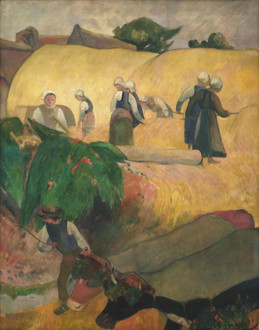 Sadonkorjuu Bretagnessa - Paul Gauguin