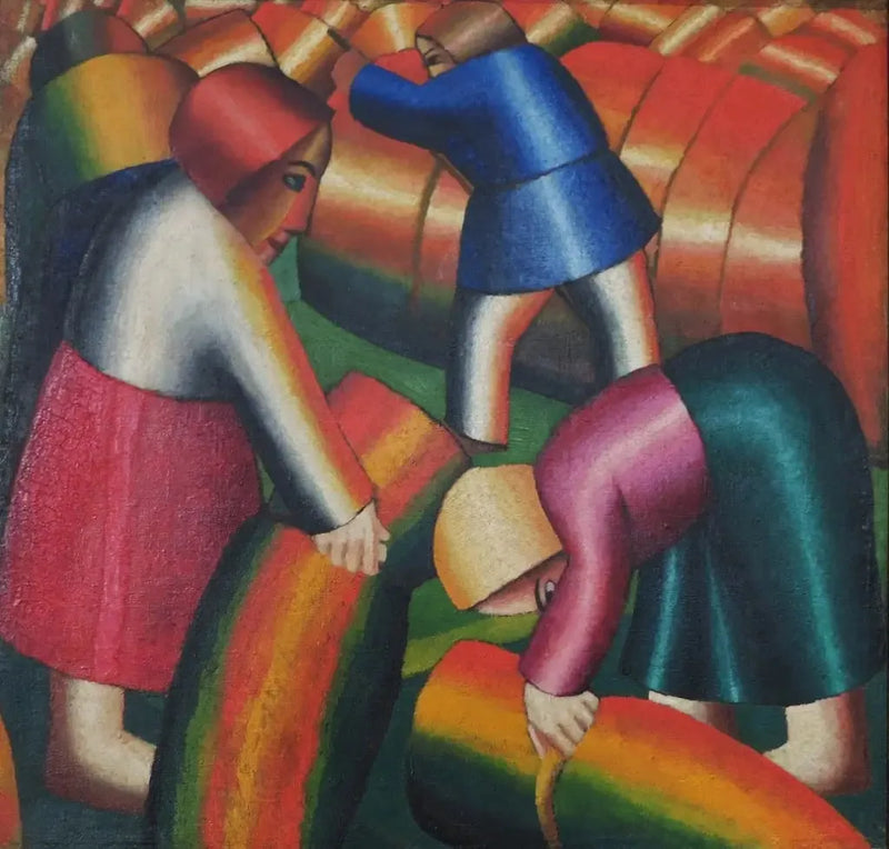 Moissonneuses/Sadonkorjuu rukiin II - Kazimir Malevich
