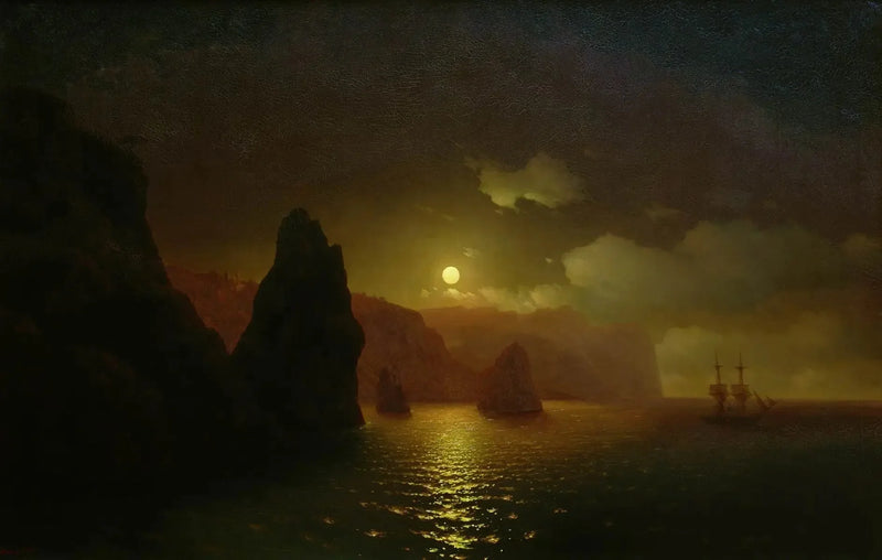Pyhän Georgiosin luostari. Cap Fiolent - Ivan Aïvazovski