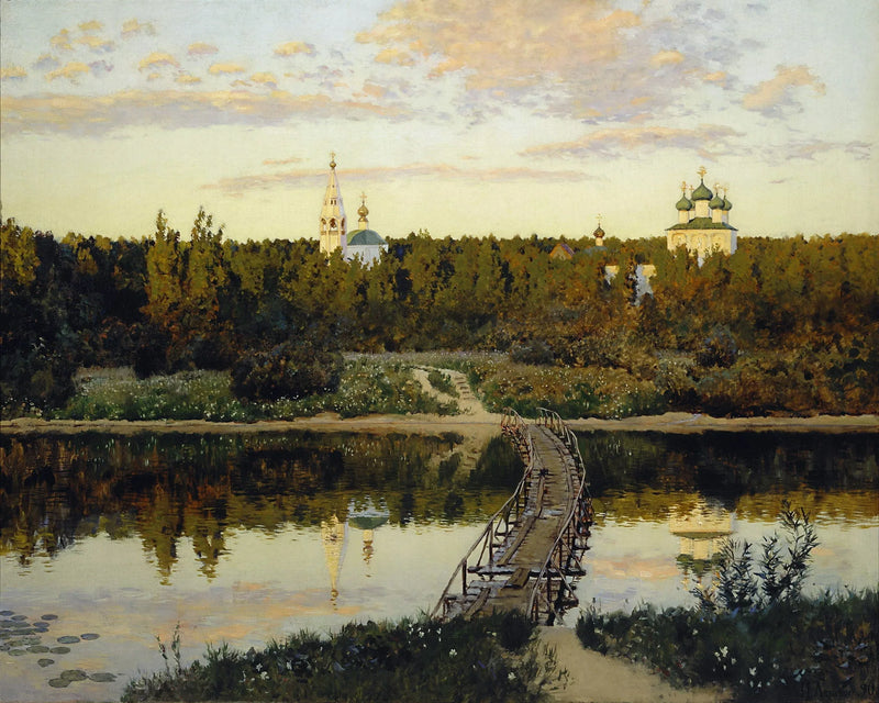 Hiljainen luostari - Isaac Levitan