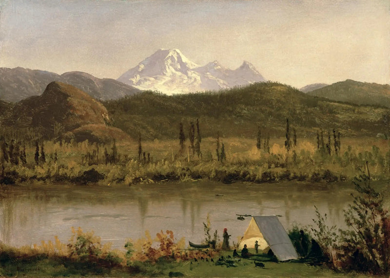 Mont Baker, Washington, Frazier-joen varrelta - Albert Bierstadt