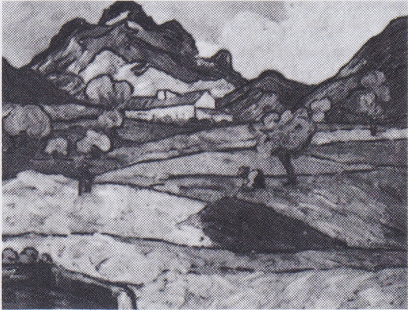 Mount Gaussier ja Mas de Saint-Paul - Vincent van Gogh