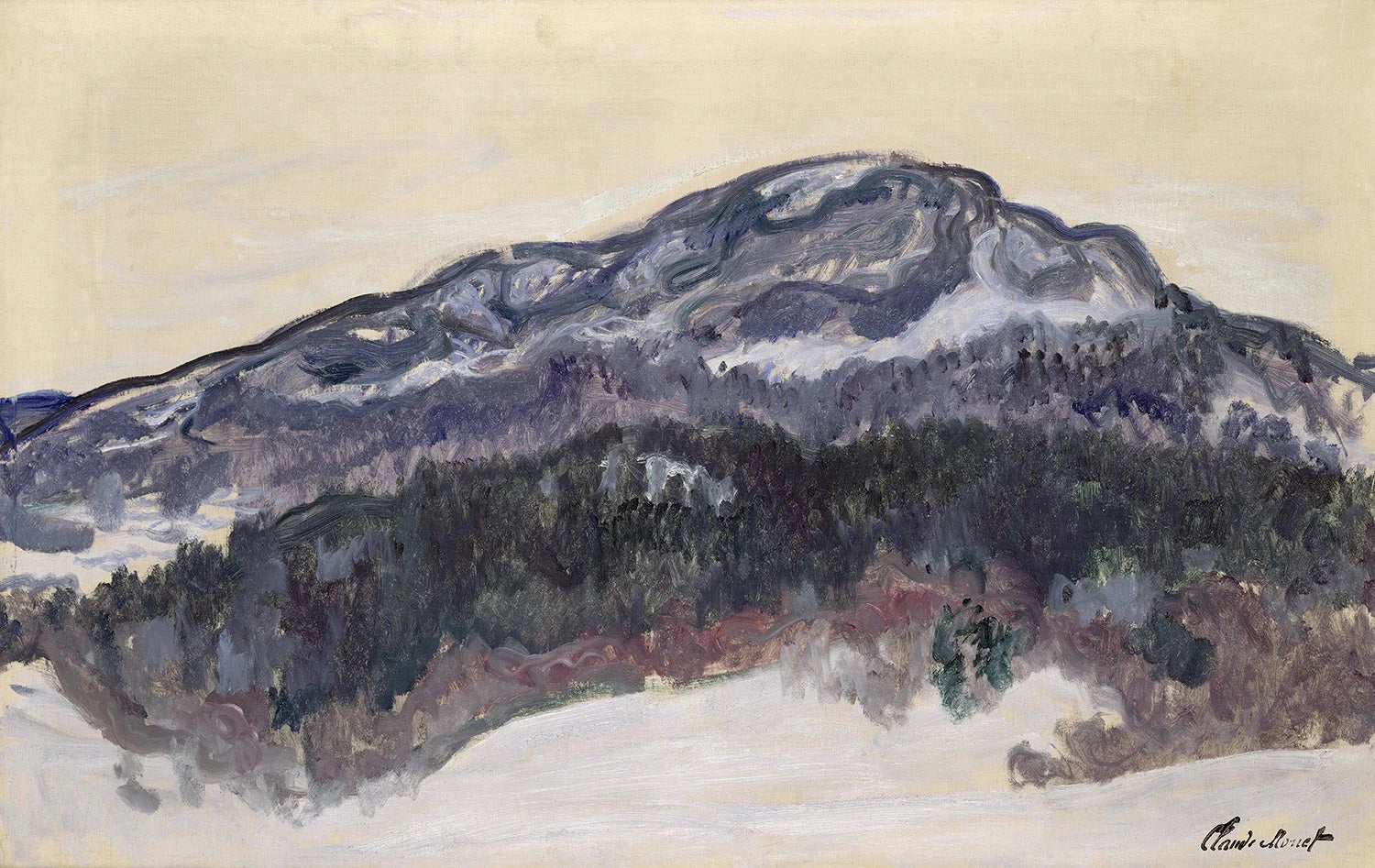 Le Mont Kolsås en Norvège de Claude Monet, 1895 – Musée Marmottan Monet 5100, Wildenstein 1406