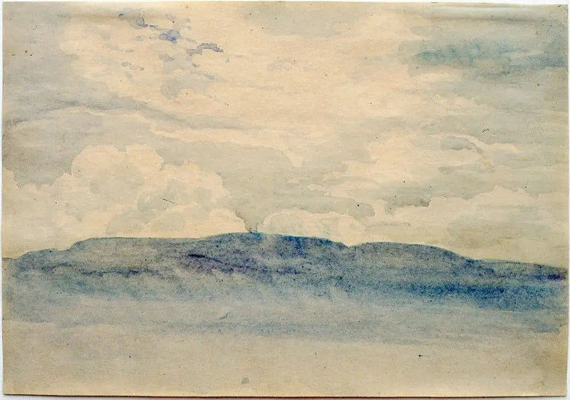 Vuori aamuhämärässä - Caspar David Friedrich