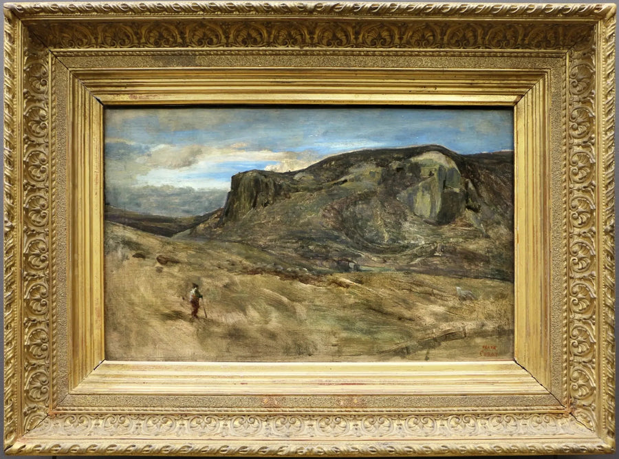 Romanikylän vuori. Nazonsin kallio - Jean-Baptiste Camille Corot