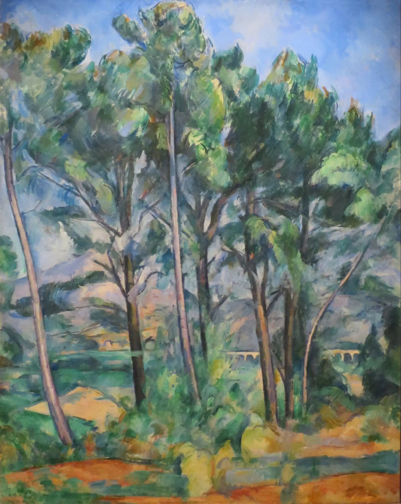 Montagne Sainte-Victoire ja Valcrosin puoleinen viadukti - Paul Cézanne