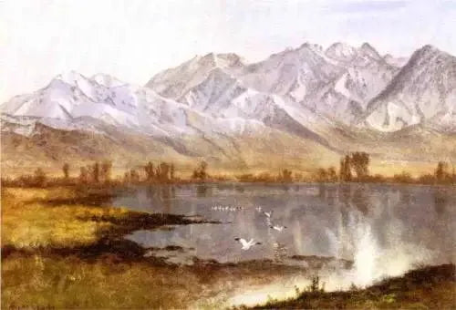 Wasatchin vuoret, Utah - Albert Bierstadt