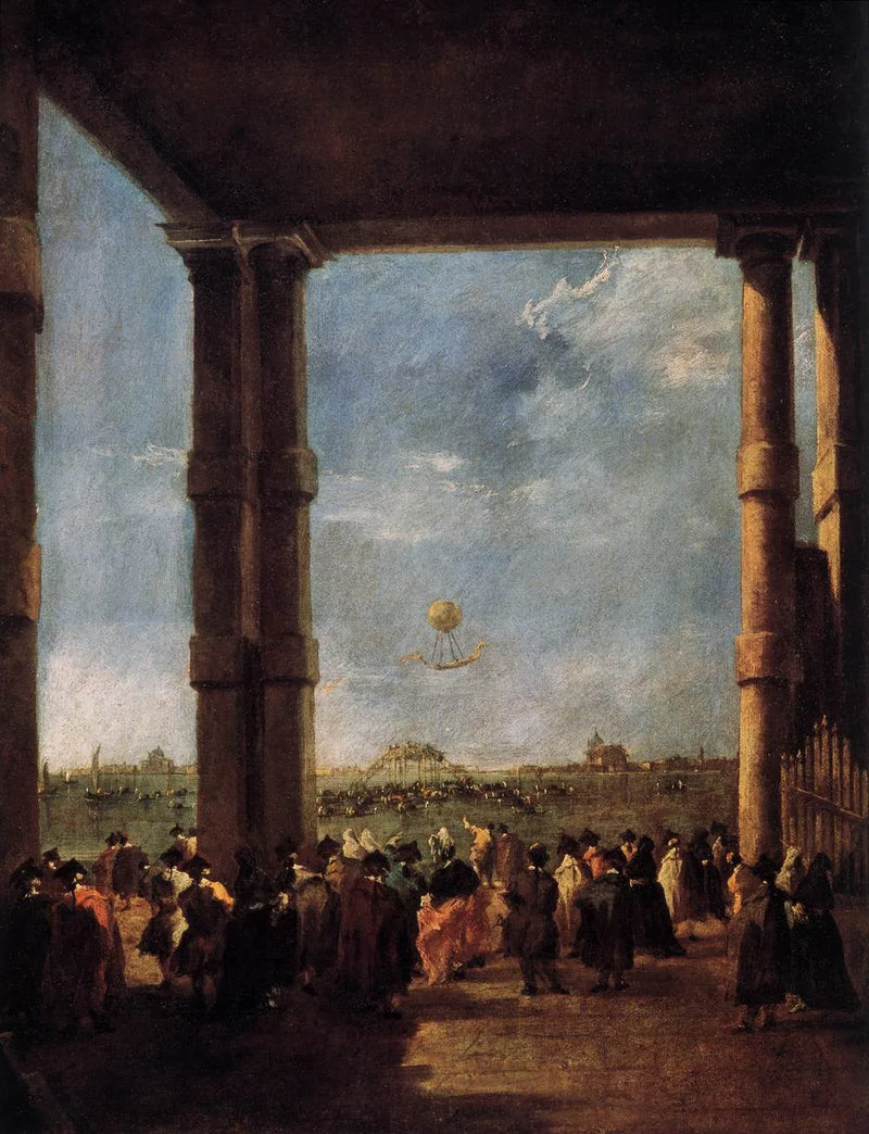 Ilmapallo Venetsiassa - Francesco Guardi