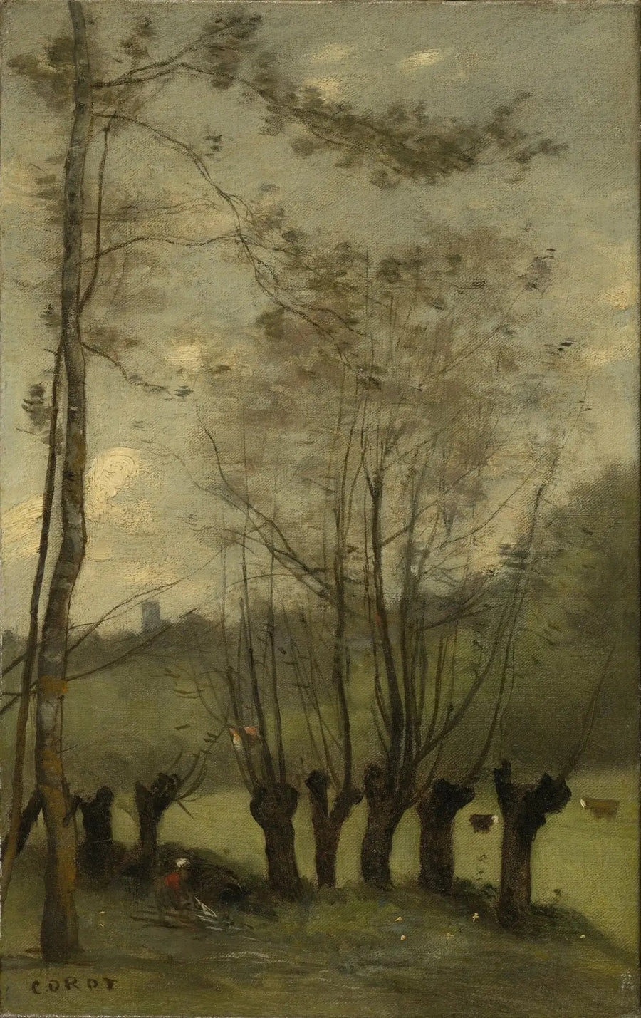 Montlhéry. Aavikko pajujen kanssa - Jean-Baptiste Camille Corot