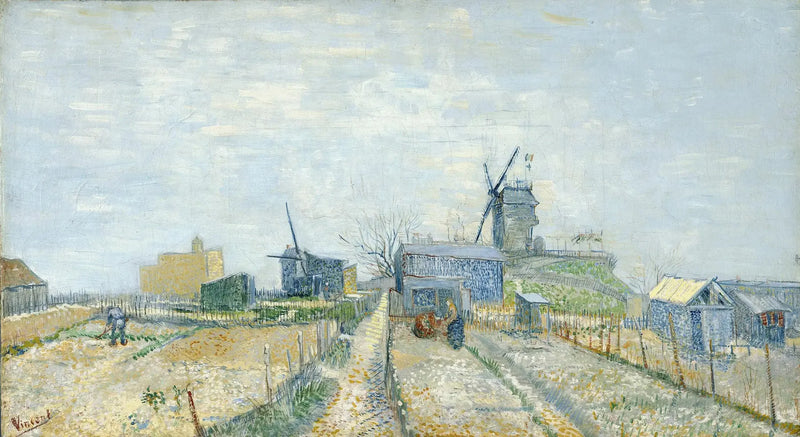 Montmartre: tuulimyllyt ja vihannespuutarhat - Vincent van Gogh