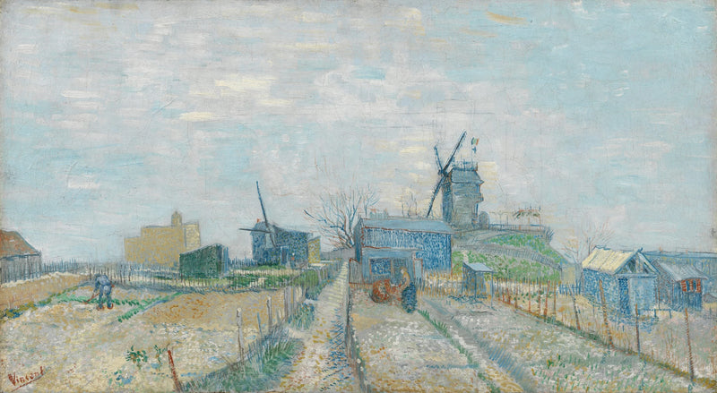 Montmartre: tuulimyllyt ja vihannespuutarhat - Vincent van Gogh