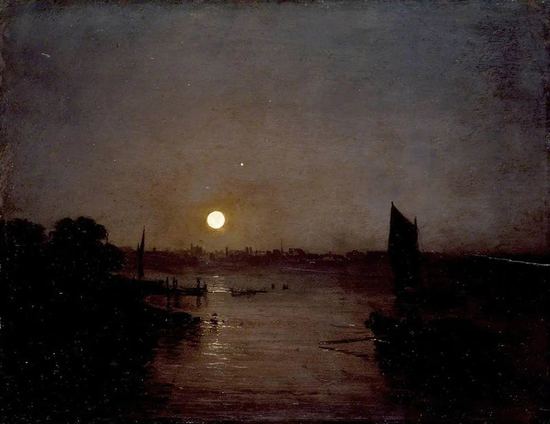 Kuunvalo, opiskelu Millbankissa - J. M. W. Turner