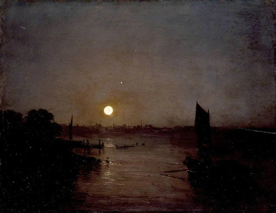 Kuunvalo, opiskelu Millbankissa - J. M. W. Turner