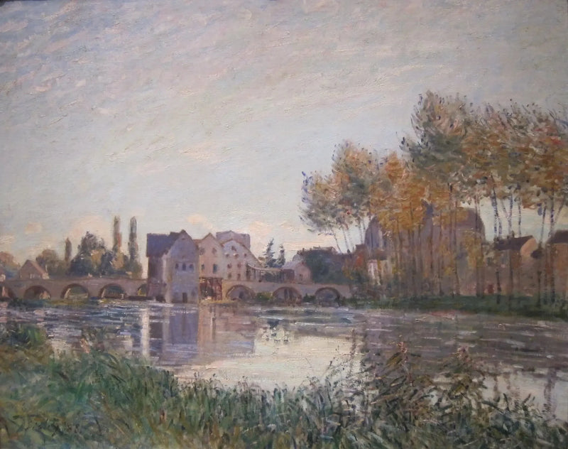 Moret auringonlaskun aikaan - Alfred Sisley