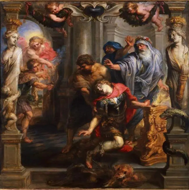 Achilleen kuolema - Peter Paul Rubens