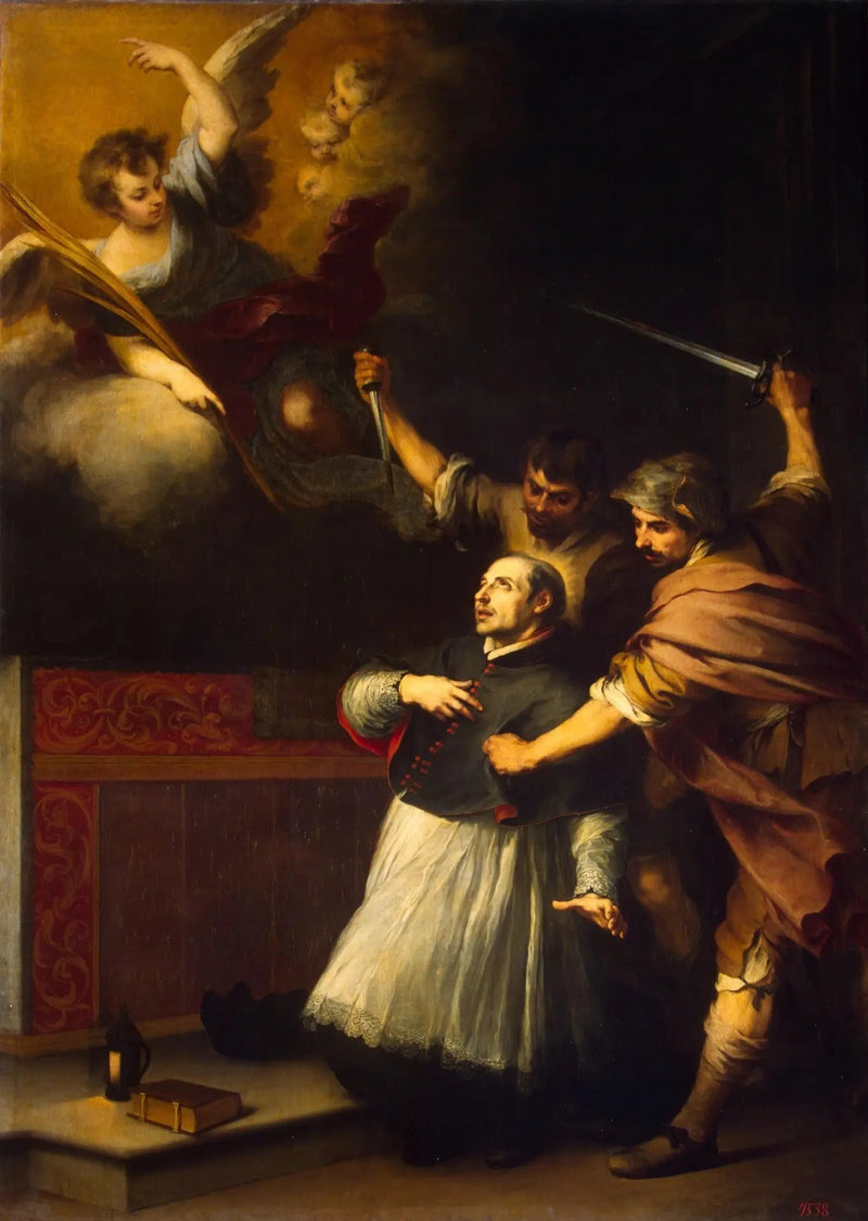 Inkvisiittorin Pedro de Arbuesin kuolema - Bartolomé Esteban Murillo