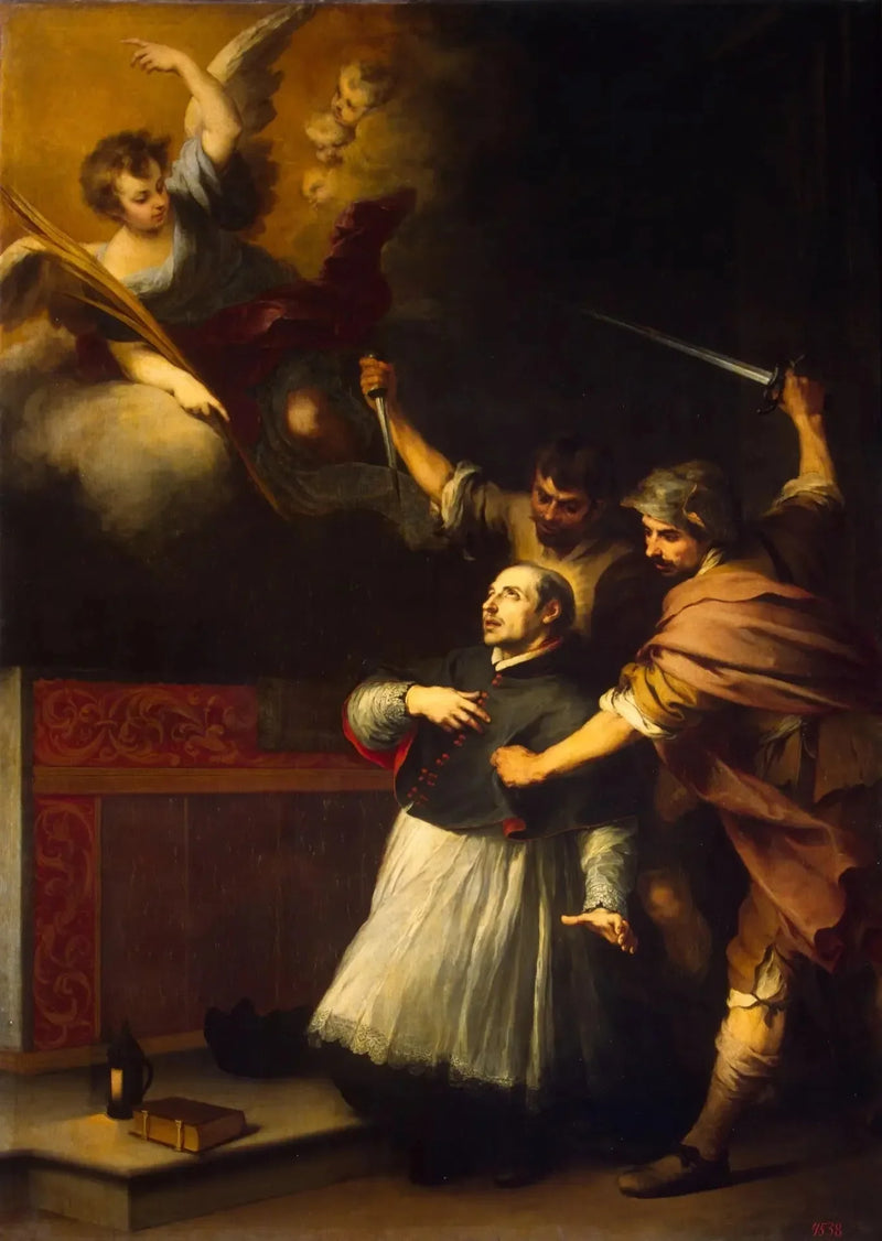 Inkvisiittorin Pedro de Arbuesin kuolema - Bartolomé Esteban Murillo