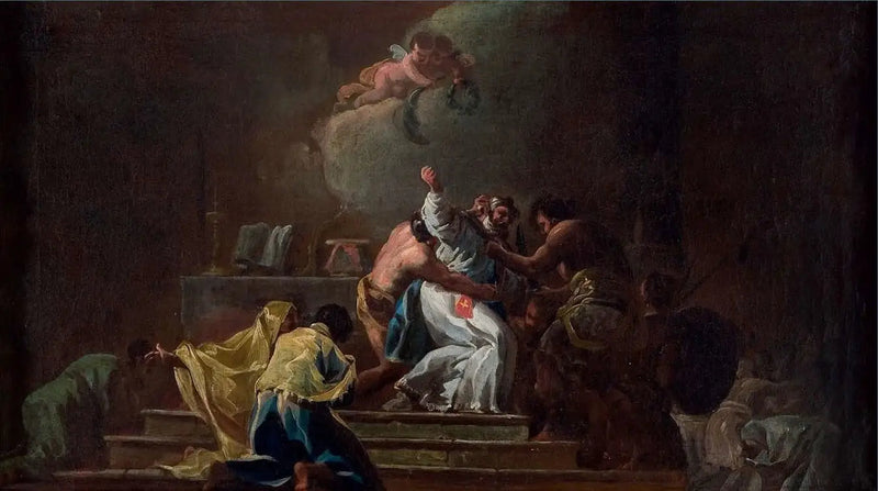 Pyhän Albertin kuolema Jerusalemissa - Francisco de Goya