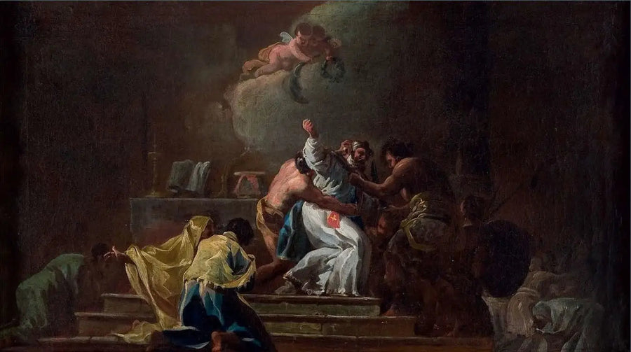 Pyhän Albertin kuolema Jerusalemissa - Francisco de Goya